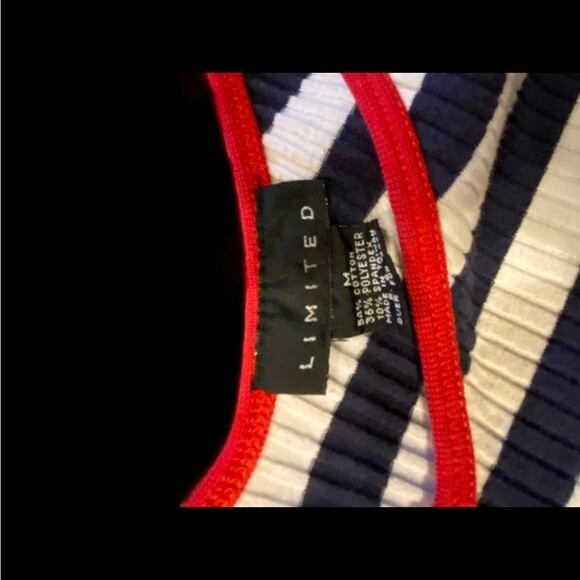 Limited Red, white & blue vintage ribbed bodysuit, 4th of July, patriotic wear M - Picture 9 of 10